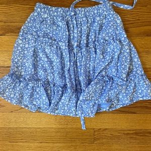 Cute blue floral skirt